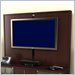 Nexera Liverpool Wood Support Panel in Espresso with Universal TV Mounting Bracket