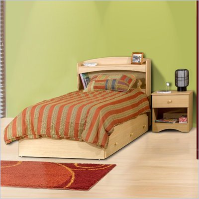 Twin Captains  Storage on Alegria Twin Wood Captain S Storage Bed 3 Piece Bedroom Set In Natural