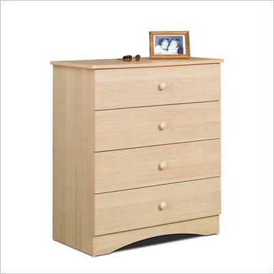 Nexera Alegria 4 Drawer Chest in Natural Maple Finish