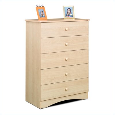 Nexera Alegria 5 Drawer Chest in Natural Maple Finish