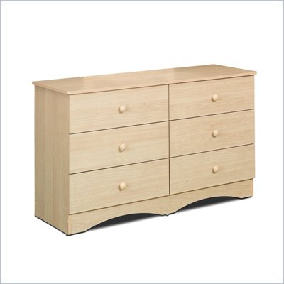 Nexera Alegria 6-Drawer Double Dresser in Natural Maple
