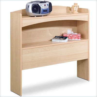 Nexera Alegria Twin Bookcase Headboard in Natural Maple
