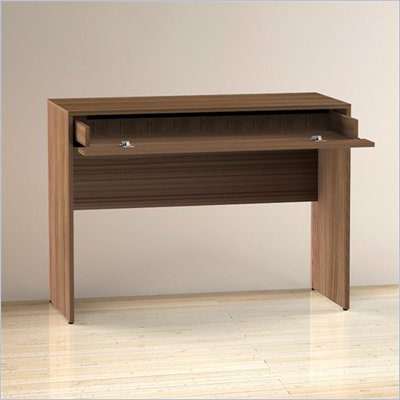 Nexera Alizee 1 Storage Drawer Desk in Walnut