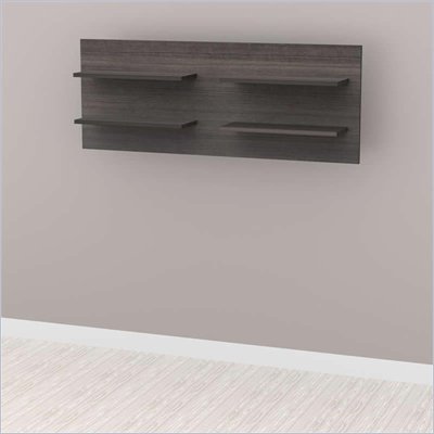 Nexera Allure Decorative Wall Panel in White Lacquer & Ebony