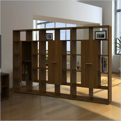 Nexera Concept Divider Cube Bookcase in Cinnamon Cherry