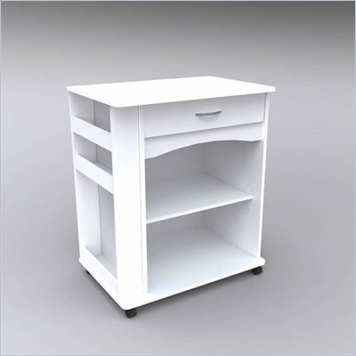 Nexera Delissio Microwave Cart in White