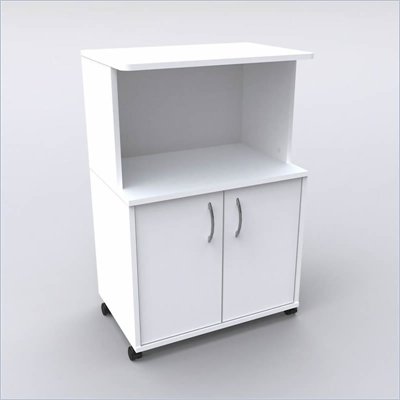 Nexera Delissio Microwave Cart in White