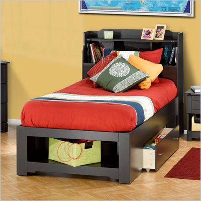 Nexera Dixon Twin Storage Bed in Espresso
