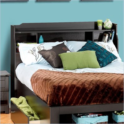 Nexera Dixon Full Bookcase Headboard in Espresso