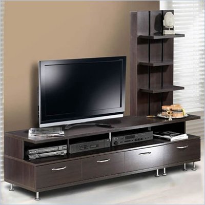 Nexera Eclipse 2 Piece Entertainment Center in Espresso