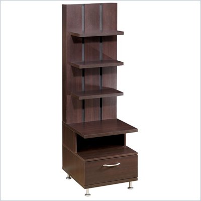 Nexera Eclipse Storage Tower in Rich Dark Espresso