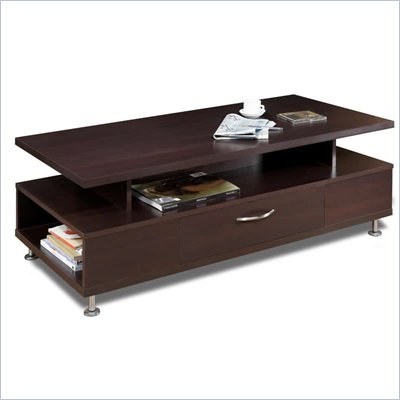 Nexera Eclipse Rectangular Coffee Table in Rich Dark Espresso