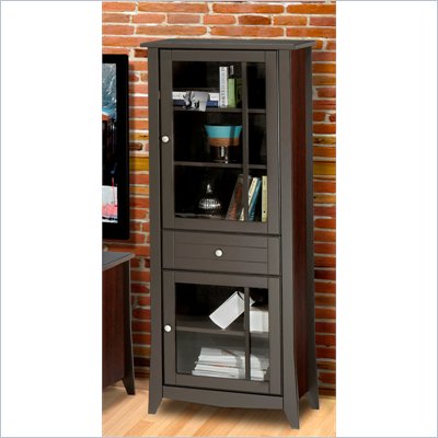 Nexera Elegance 60" Curio Cabinet in Espresso