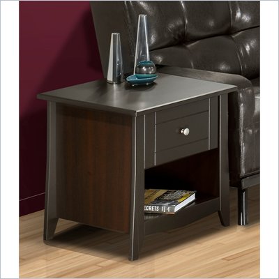 Nexera Elegance End Table in Espresso