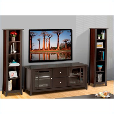 Nexera Elegance 3-Piece 49" Entertainment Package in Espresso