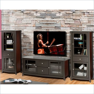 Nexera Elegance 3-Piece 58" Entertainment Package in Espresso