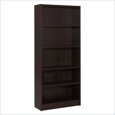Nexera Essentials 72" 5-Shelf Bookcase in Espresso