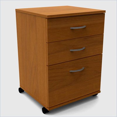 Nexera Essentials 3-Drawer Mobile File in Cappuccino