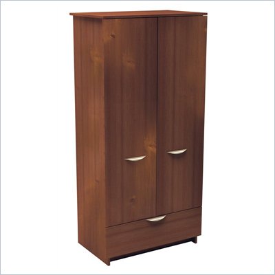 Nexera Nocce Wardrobe Armoire in Truffle Finish