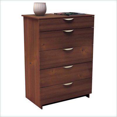 Nexera Nocce 5 Drawer Chest in Truffle Finish
