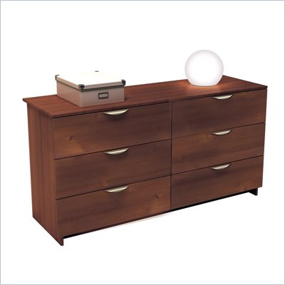 Nexera Nocce 6 Drawer Double Dresser in Truffle Finish