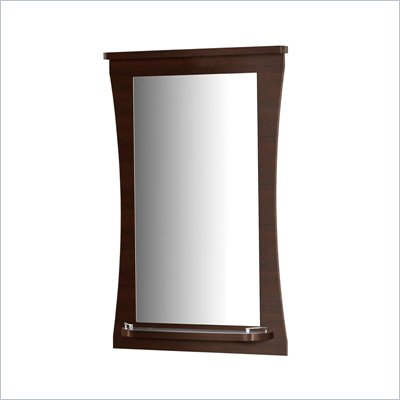 Nexera Pablo Mirror and Decorative Shelf in Rich Dark Espresso