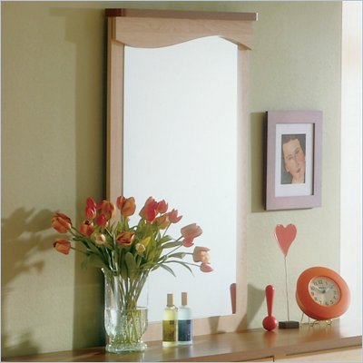 Nexera Renaissance Mirror in Natural Maple and Cappuccino Finish