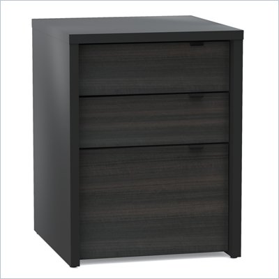 Nexera Sereni-T 3 Drawer Filing Cabinet in Black and Ebony