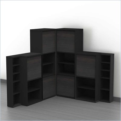 Nexera Sereni-T 6-Piece Modular Storage Set in Ebony