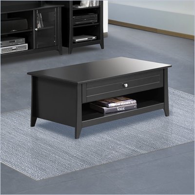 Nexera Tuxedo Coffee Table in Black