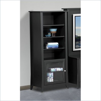 Nexera Tuxedo Curio Cabinet in Black