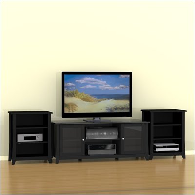 Nexera Tuxedo 3-Piece Entertainment Package in Black