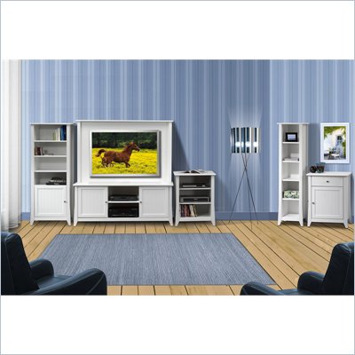 Nexera Vice Versa 5-Piece Entertainment Center in White