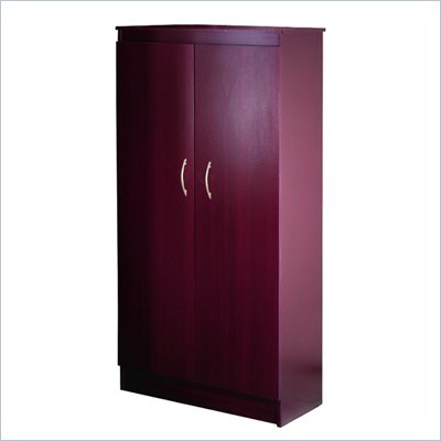 Nexera Wall Street 5-Shelf Storage Cabinet in Mahogany