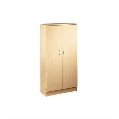 Nexera Wall Street 5 Shelf Storage Cabinet in Natural Maple