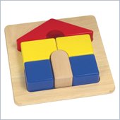 Guidecraft Wooden Primary Puzzles House