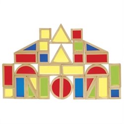 Guidecraft Rainbow Blocks Set - 30 Pieces Picture