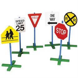 Guidecraft Drivetime Signs - Set Of 6 Picture