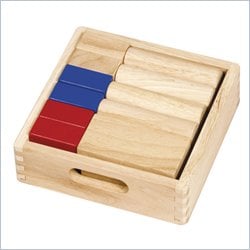 Guidecraft Hardwood Mini Unit Blocks, Set 1