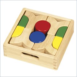 Guidecraft Hardwood Mini Unit Blocks, Set 3