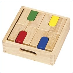Guidecraft Hardwood Mini Unit Blocks, Set 4