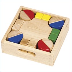 Guidecraft Hardwood Mini Unit Blocks, Set 8