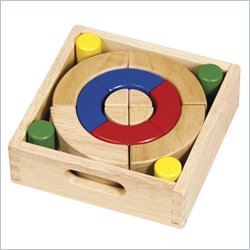 Guidecraft Hardwood Mini Unit Blocks, Set 9
