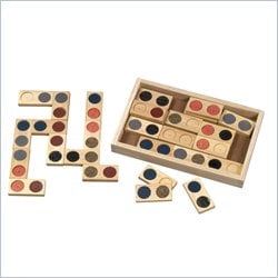 Guidecraft Hardwood Texture Dominoes