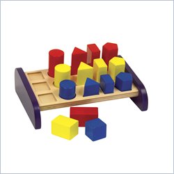 Guidecraft Wooden Non-Toxic Paints 3 In a Row Sorter