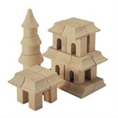 Guidecraft Hardwood Table Top Oriental Block Set