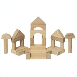 Guidecraft Hardwood Block Set, 34 Pieces