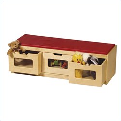 Guidecraft Easy-View Storage Bench