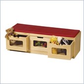 Guidecraft Easy-View Storage Bench