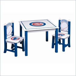 Guidecraft Major League Baseball Cubs Table & Chairs Set
